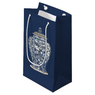 Petit Sac Cadeau Vase bleu et blanc à porcelaine par le studio de