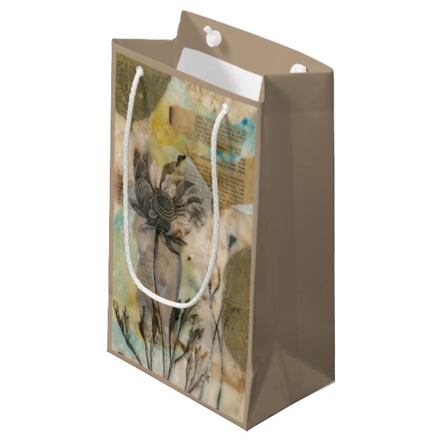 Petit Sac Cadeau Vellum Floral II (Devant Angle)