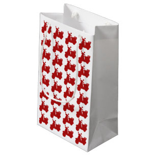 Petit Sac Cadeau Vélo rouge de moteur