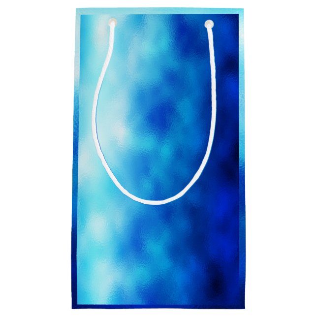 Petit Sac Cadeau Verre bleu (Devant)