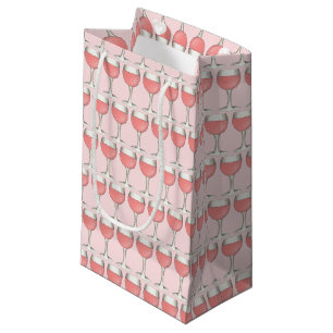 Petit Sac Cadeau Verre de vin rosé rose Wine Glass Winery Enterreme