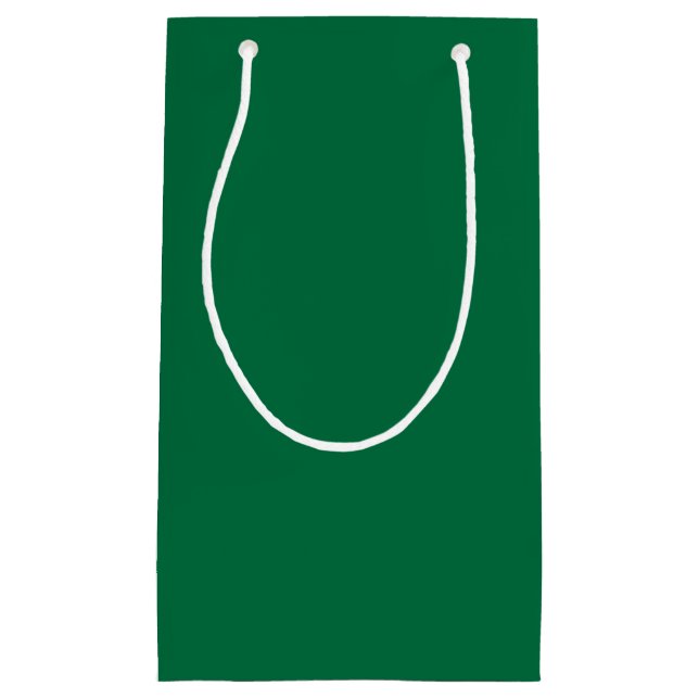 Petit Sac Cadeau Vert de cadmium (couleur unie)  (Devant)
