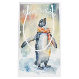 Petit Sac Cadeau Vibes d'hiver Penguin - fête d'anniversaire -