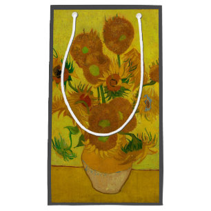 Petit Sac Cadeau Vincent Van Gogh 15 Tournesols Peinture