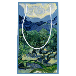Petit Sac Cadeau Vincent Van Gogh Oliviers Paysage Montagneux