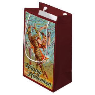 Petit Sac Cadeau Vintage Halloween danser en costume Jester