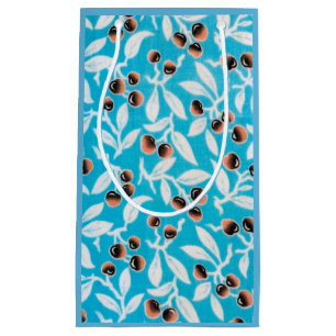 Petit Sac Cadeau Vintage Japonais Textile, Nuts Motif