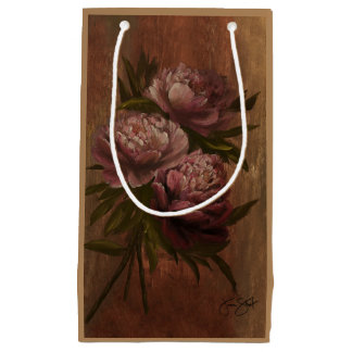 Petit Sac Cadeau Vintage Peonies