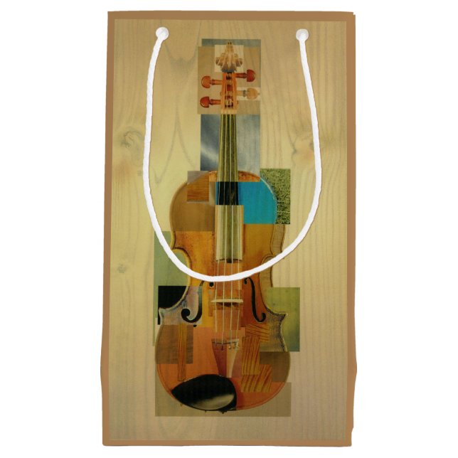 Petit Sac Cadeau Violon composé (Devant)