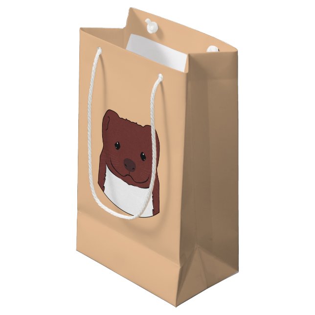 Petit Sac Cadeau Visage du fuseau (Devant Angle)