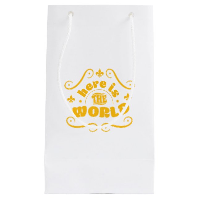 Petit Sac Cadeau Voici le monde (Devant)