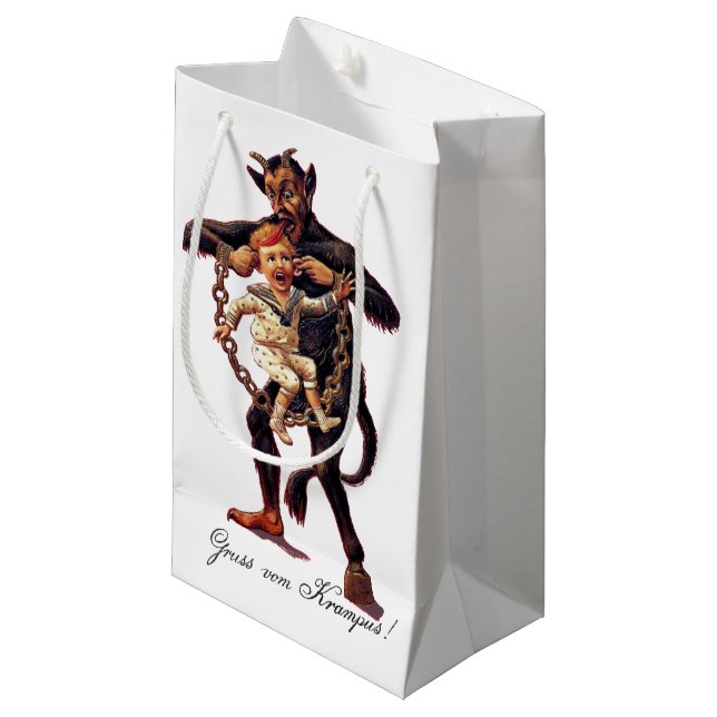 Petit Sac Cadeau Vom de Gruss (salutations de) Krampus (Devant Angle)