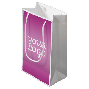 Petit Sac Cadeau Votre logo & ombre simple moderne Violet