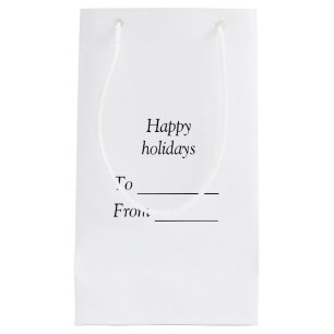 Petit Sac Cadeau Votre message ici ajouter un nom joyeux Noël