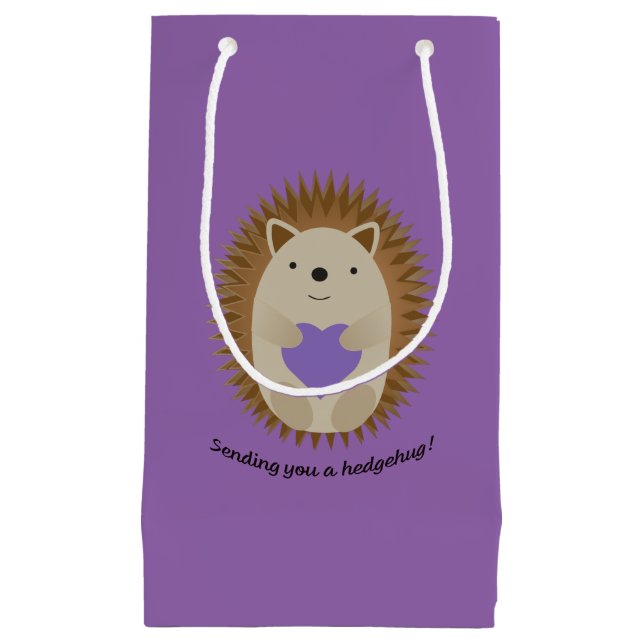 Petit Sac Cadeau Vous envoyer un hérisson de Hedgehug (Devant)