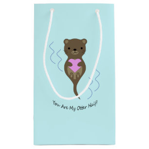 Petit Sac Cadeau Vous êtes la moitié de mon Otter