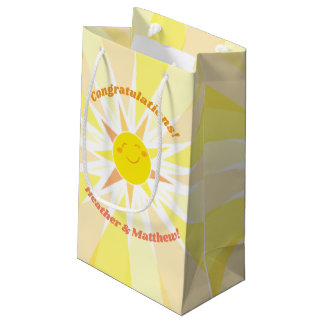 Petit Sac Cadeau Vous êtes mon Baby shower Sunshine