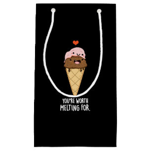 Petit Sac Cadeau Vous méritez d'être fondu pour amusant jeu de crèm