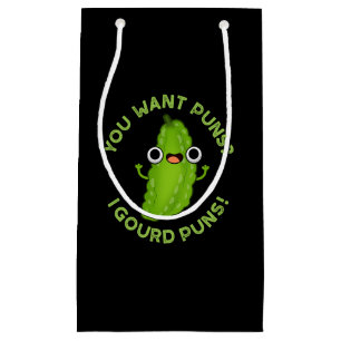 Petit Sac Cadeau Vous Voulez Puns I Gourd Puns Veggie Pun Dark BG