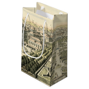 Petit Sac Cadeau Vue aérienne de jardin formel par Éric Dahlbergh