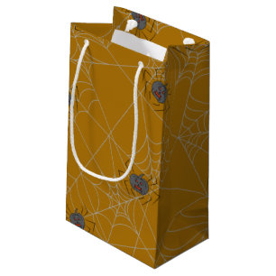 Petit Sac Cadeau Web et citrouilles d'araignées d'Halloween