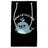 Wha-le-llujah Funny Blue Whale Pun Dark BG