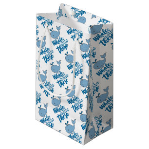 Petit Sac Cadeau Whale Hello There Whale Cartoon mignonne Baby Whal
