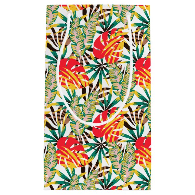 Petit Sac Cadeau Wild Tropical Palm Leaves (Devant)