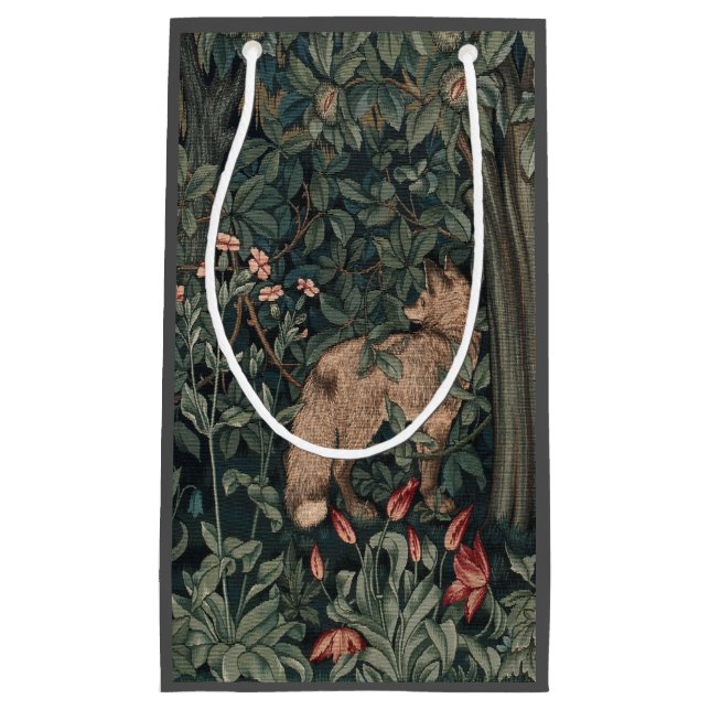 Petit Sac Cadeau William Morris Faune sauvage Fox (Devant)