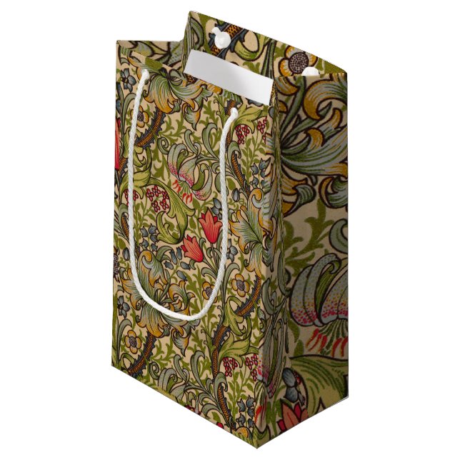 Petit Sac Cadeau William Morris Golden Lily (Devant Angle)