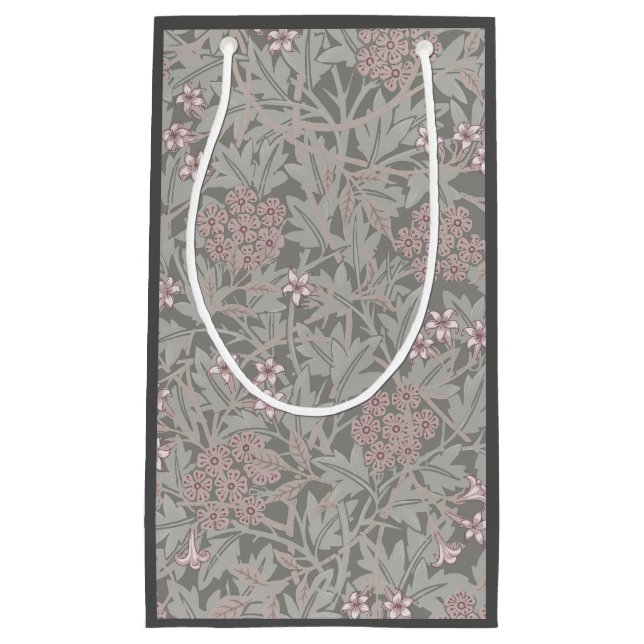 Petit Sac Cadeau William Morris Jasmine Motif de fleurs (Devant)