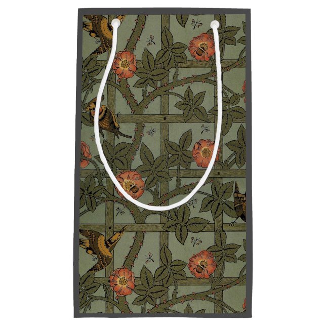 Petit Sac Cadeau William Morris Trellis Wallpaper Art (Devant)