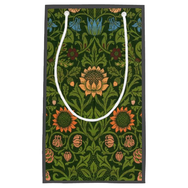 Petit Sac Cadeau William Morris Violet et Columbine Art Rug (Devant)