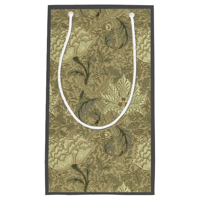 Petit Sac Cadeau William Morris Windrush Motif de fond d'écran (Devant)