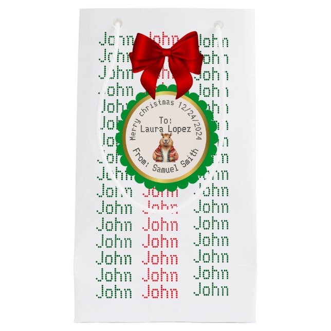 PETIT SAC CADEAU XMAS GIFT BAG (Devant)