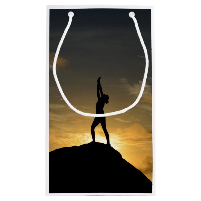 Petit Sac Cadeau Yoga de lever de soleil (Dos)