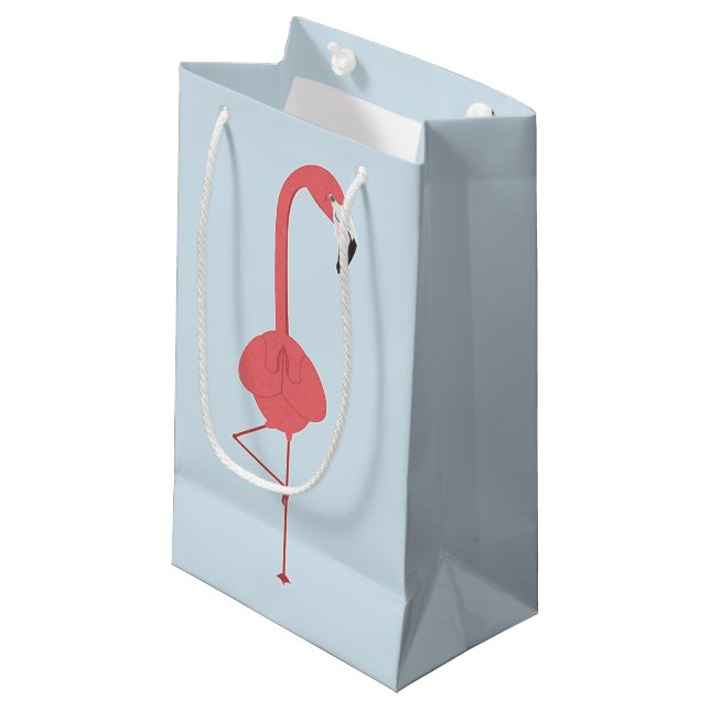 PETIT SAC CADEAU YOGA FLAMANT ROSE (Devant Angle)