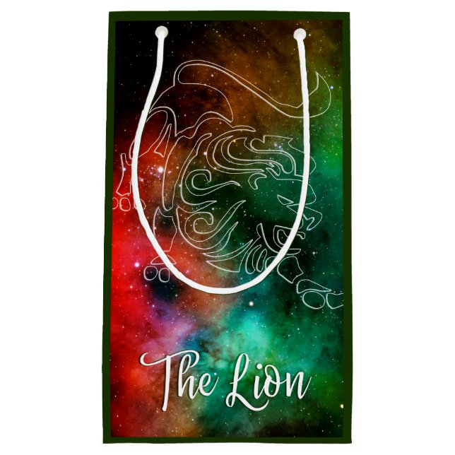 Petit Sac Cadeau Zodiac : Leo 'Le Lion' (Devant)