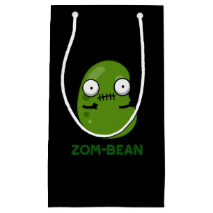 Petit Sac Cadeau Zom-bean Drôle Halloween Zombie Bean Pun Dark BG