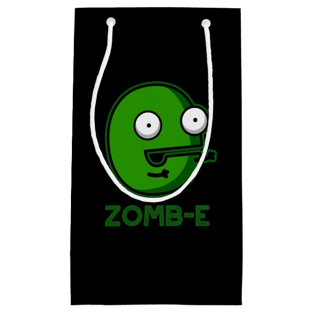 Petit Sac Cadeau Zomb-E Drôle Halloween Zombie Alphabet Pun (Devant)