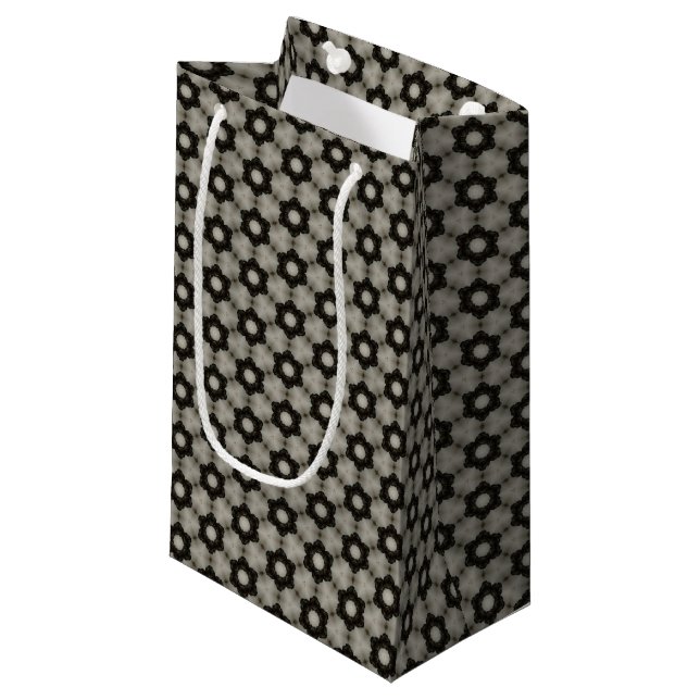 Petit sac de cadeau de motif rond de formes (Devant Angle)