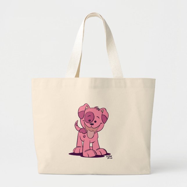Petit sac de chiot rose (Devant)