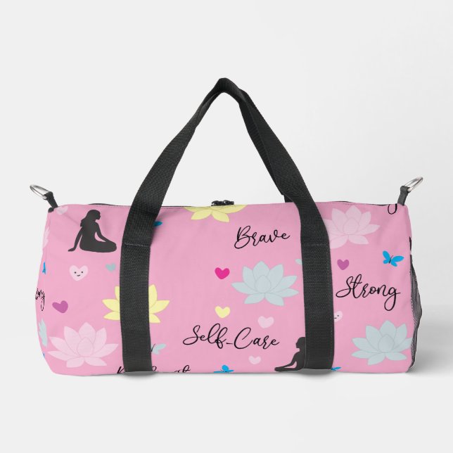 Petit sac de sport | Sac de pleine conscience rose (Recto)