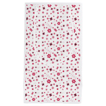 Petit sac en papier cadeau à fleurs rouge