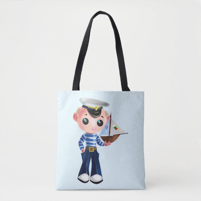Petit Sac fourre-tout marin - Personnalisable (Devant)