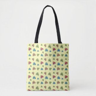 Petit Sac fourre-tout Tracteurs, Citron