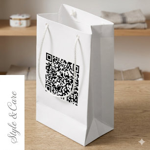 Petit sac personnalisé avec code QR pour la promot