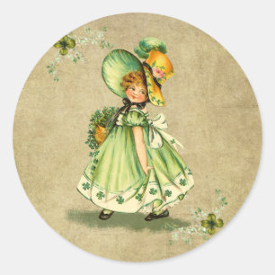 Petit Saint Patty's Day Girl- Sticker