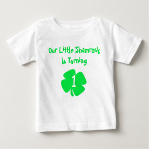Petit Shamrock 1er anniversaire T-shirt bébé