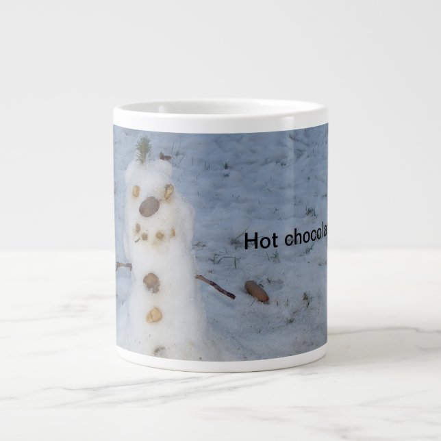 Petit Snowman Chocolat Chaud Jumbo 20 oz. Mug (Devant)